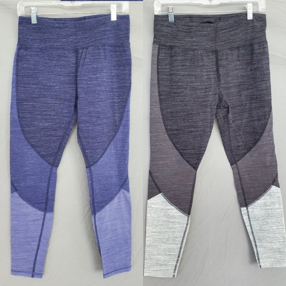 Athletic Works Full Length Leggings in Blue and Black/Gray